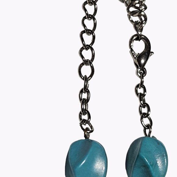 Vintage Native American Turquoise Sunbeam Concho Pendant Necklace Jewelry Women - Picture 5 of 8